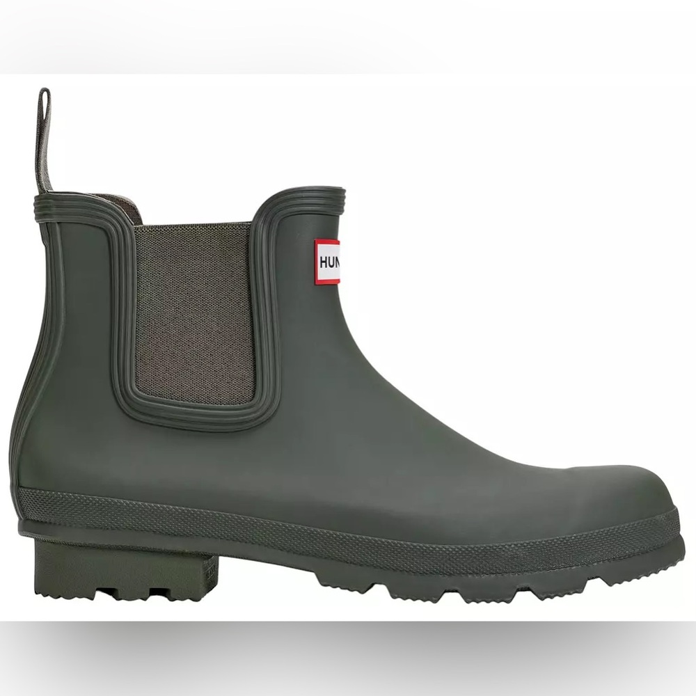 NWOB - Hunter Green Chelsea Rain Boots Size 40(US9)